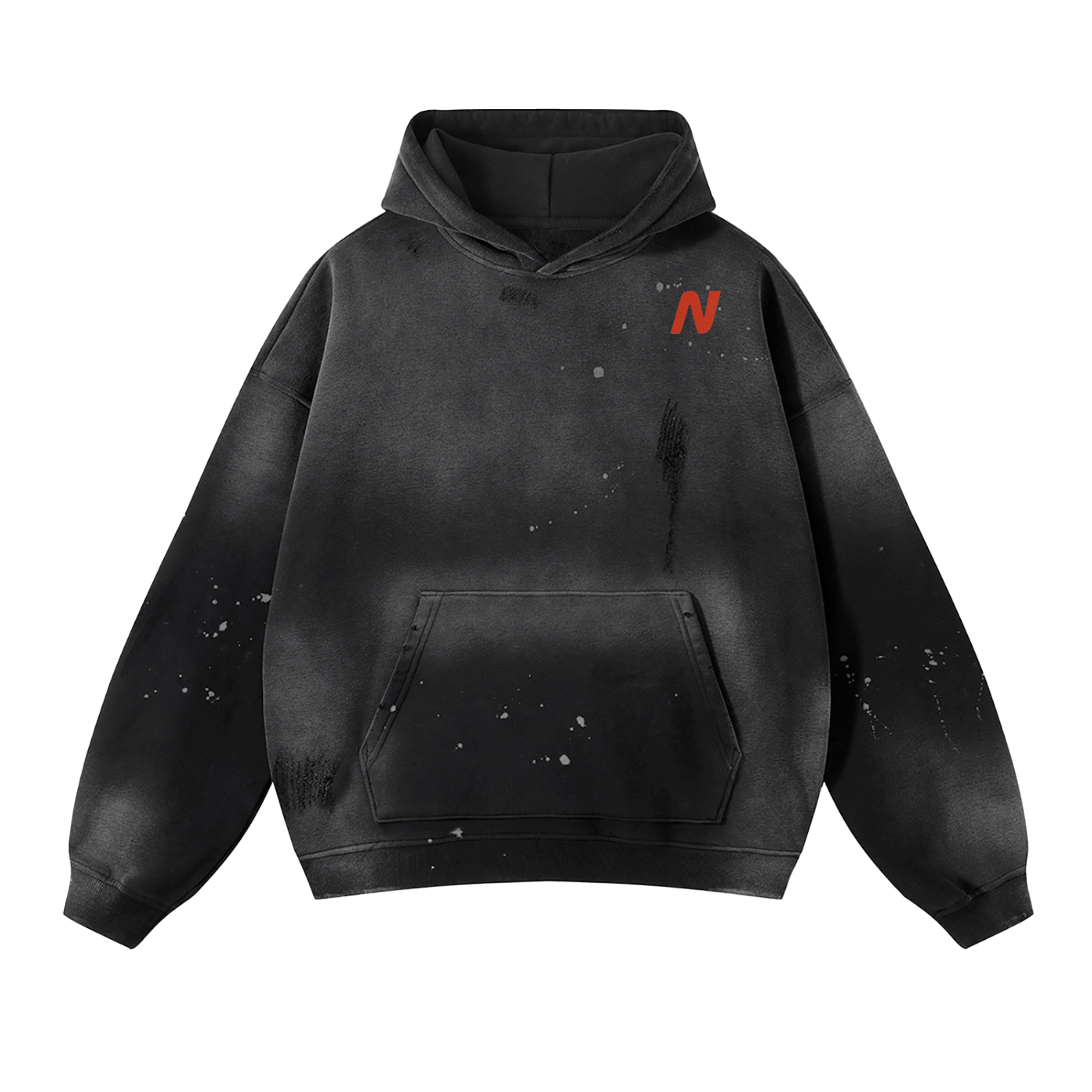 The Stare Vintage Wash Frayed Fleece Hoodie